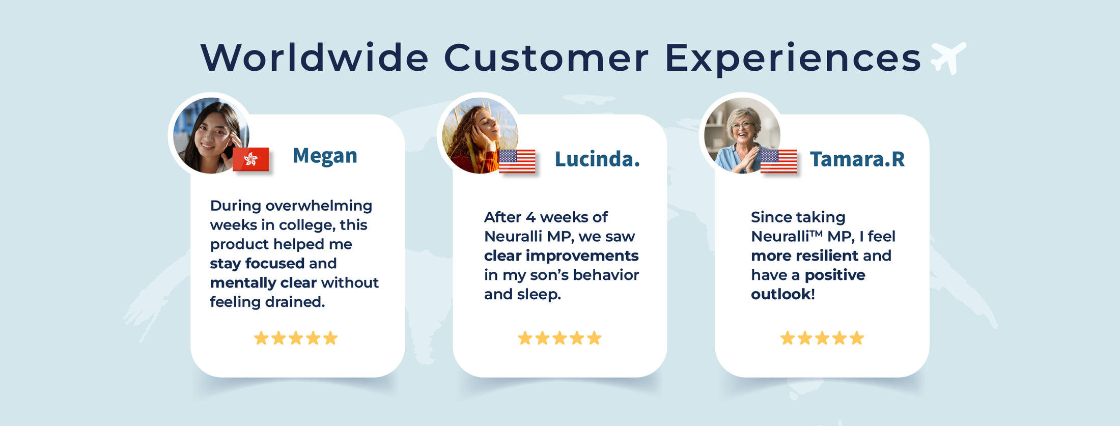 Customer testimonials